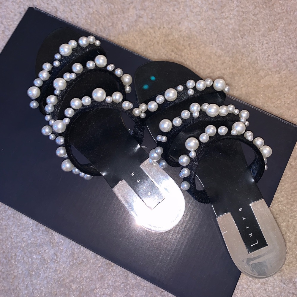 Leith Black Pearl Sandals